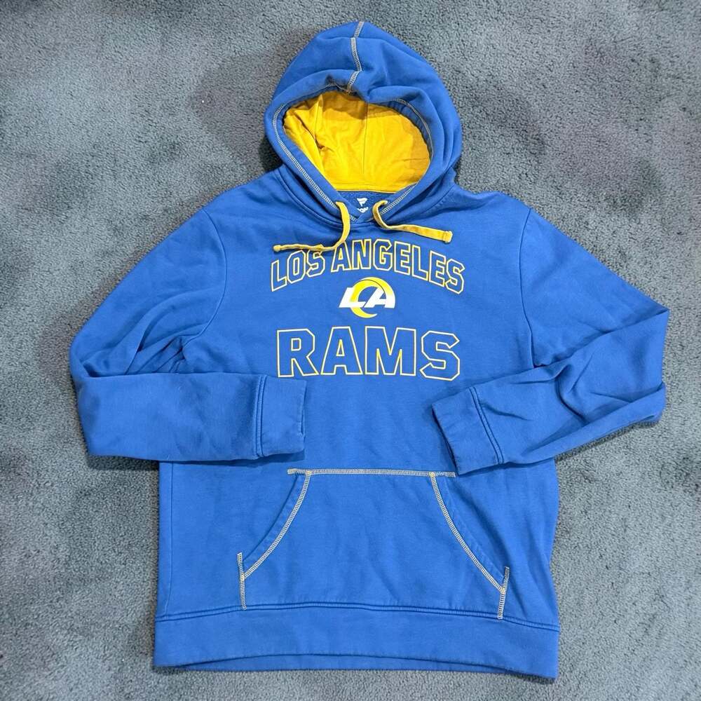 Men's Fanatics Royal Los Angeles Rams Tiebreaker Pullover Hoodie